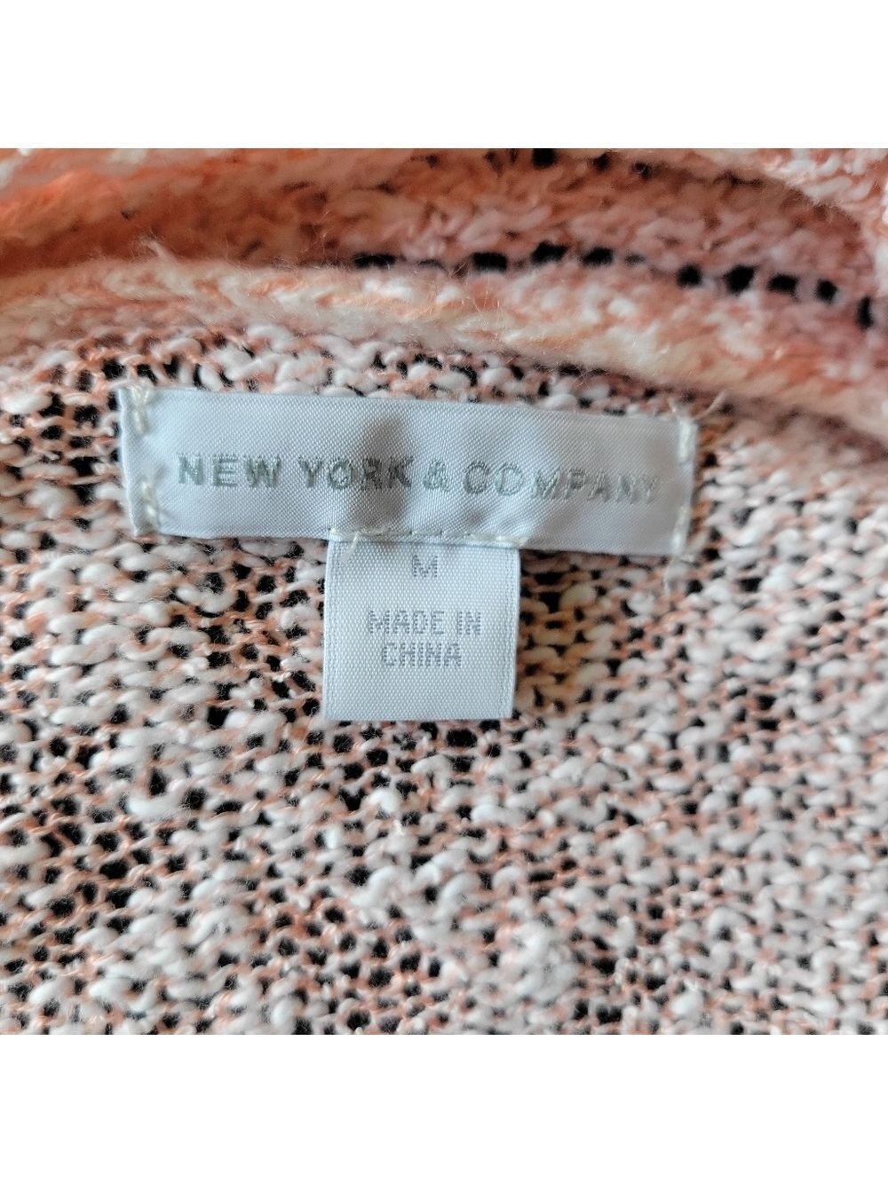 New York Company Women's Pink Cardgian - Picture 3 of 3